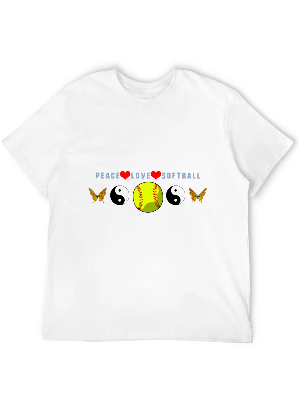 Peace Love Softball Tee