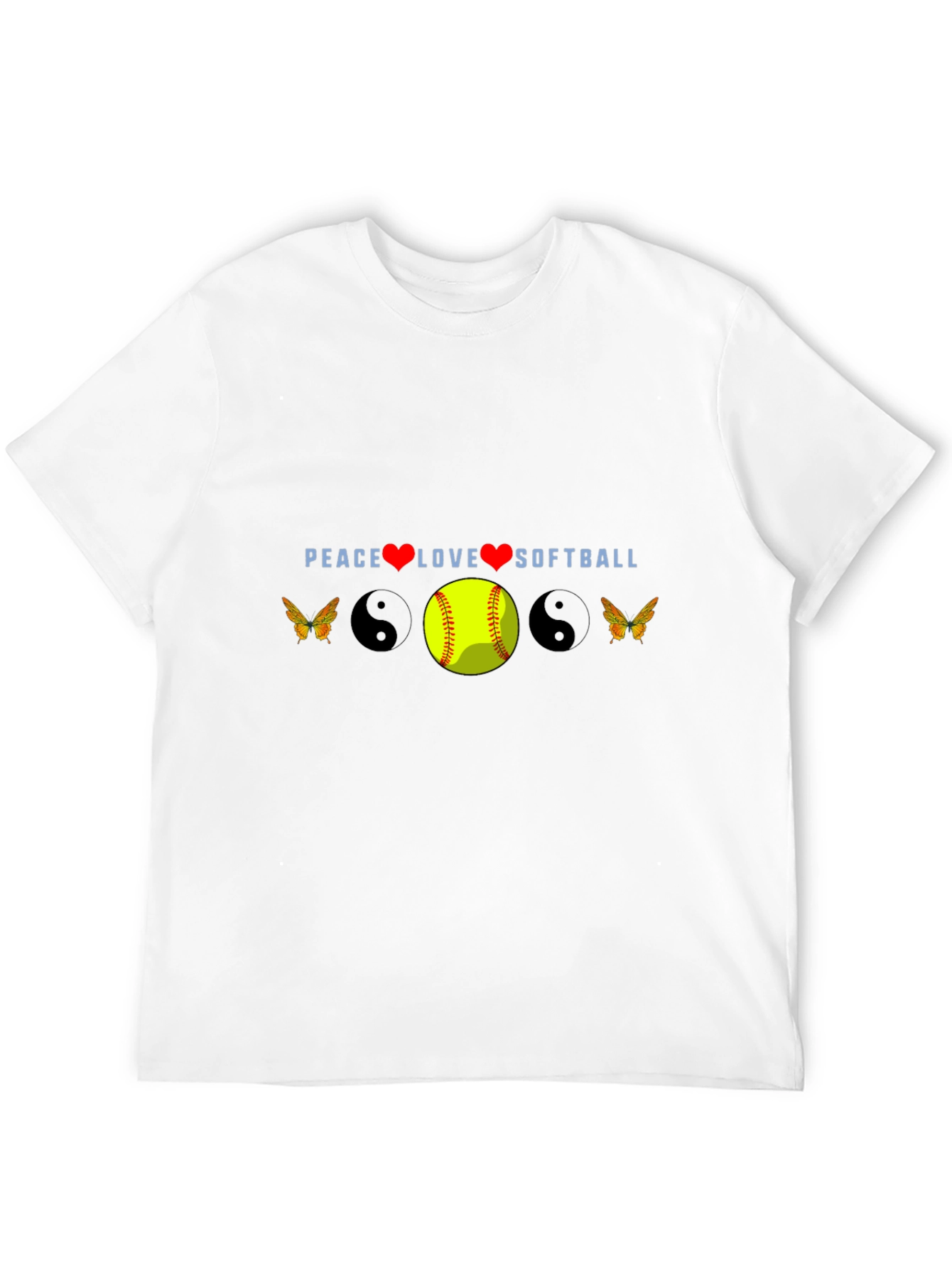Peace Love Softball Tee