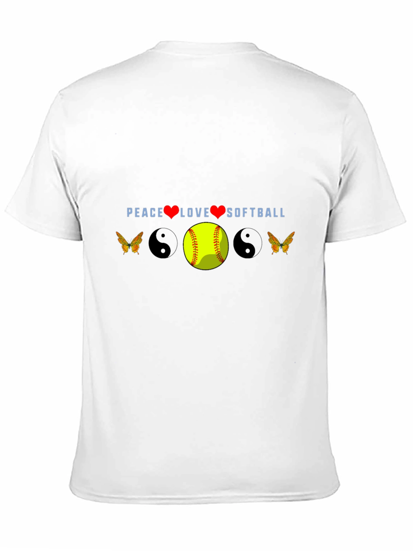 Peace Love Softball Tee
