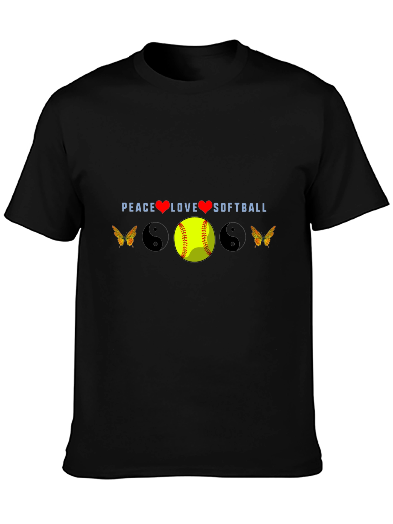 Peace Love Softball Tee