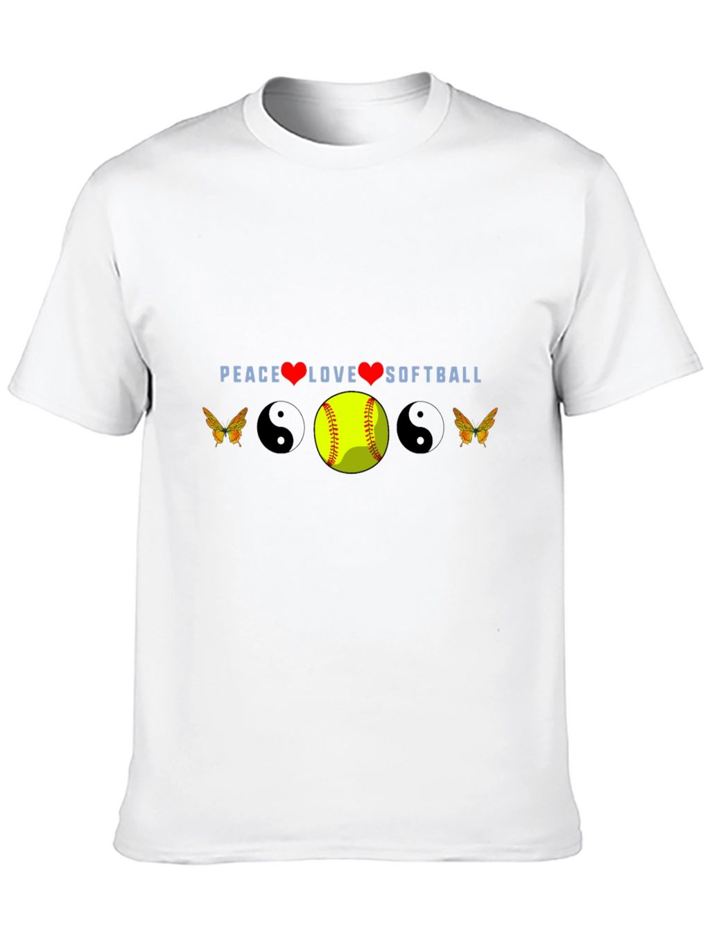 Peace Love Softball Tee