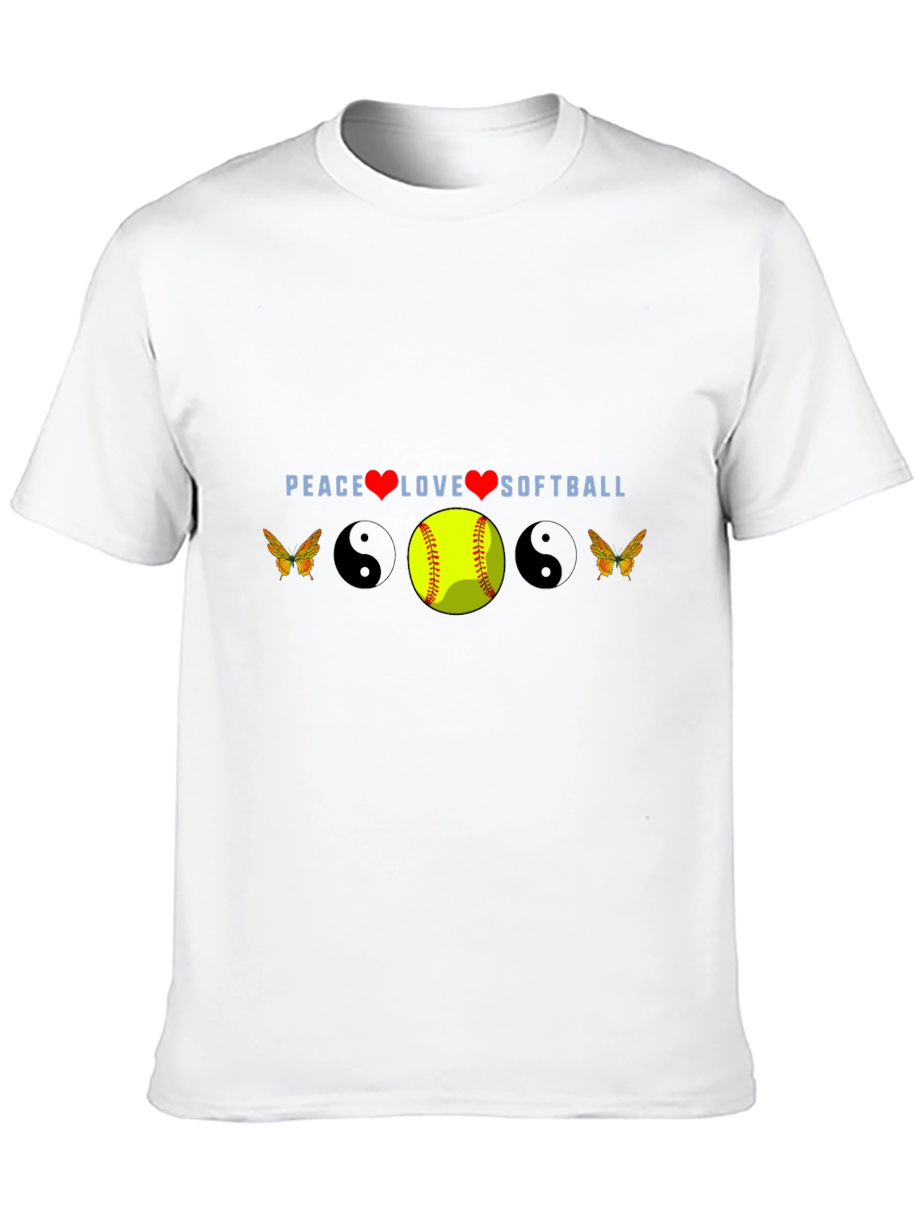 Peace Love Softball Tee