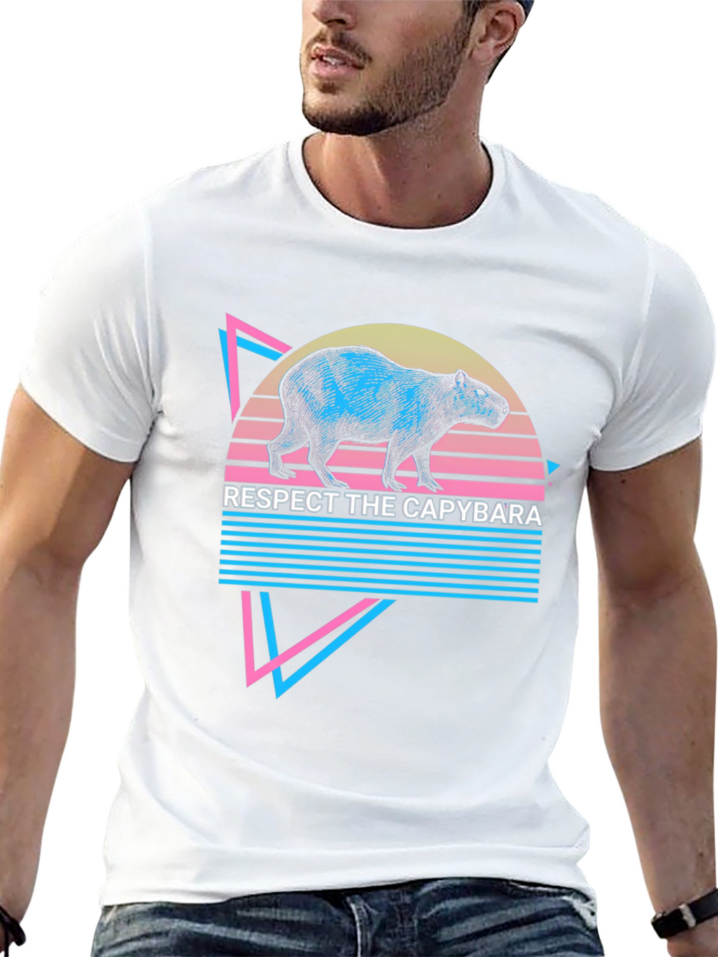 Respect The Capybara Graphic Tee