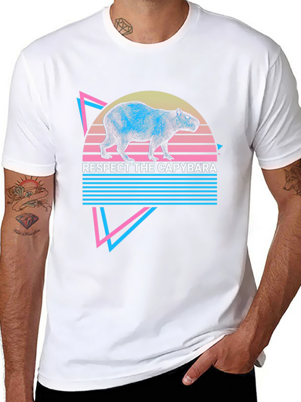 Respect The Capybara Graphic Tee
