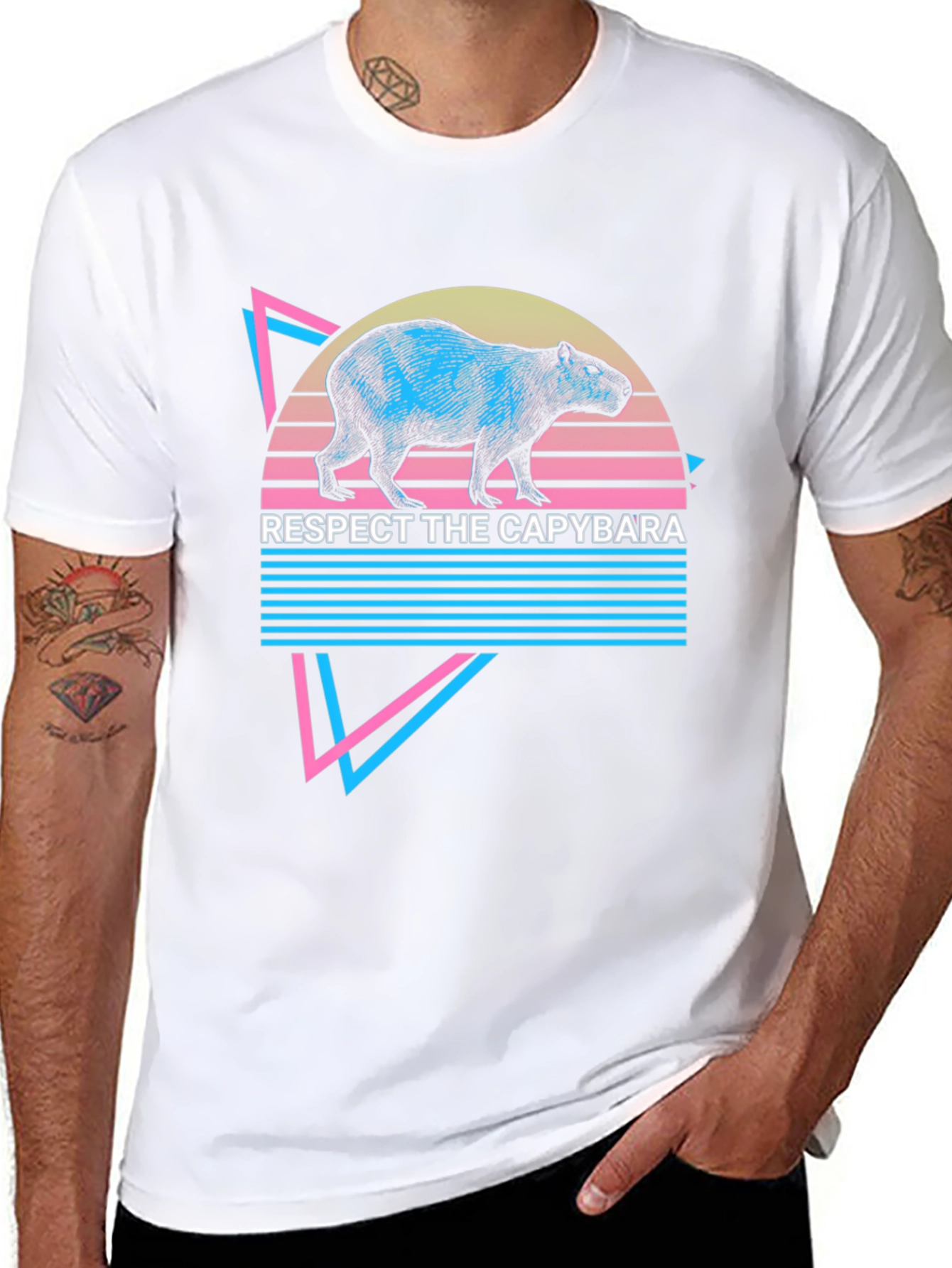 Respect The Capybara Graphic Tee