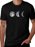 Moon Phases Black T-Shirt