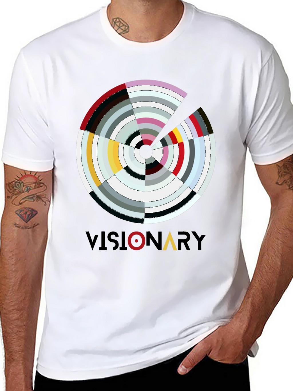 Visionary Graphic Print Mens T-Shirt