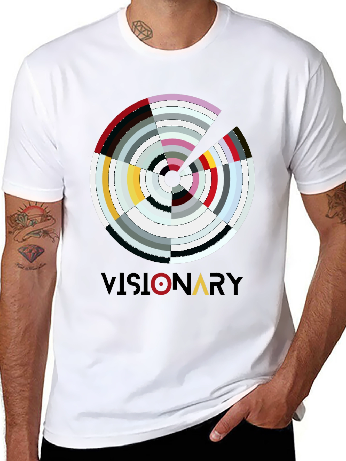 Visionary Graphic Print Mens T-Shirt