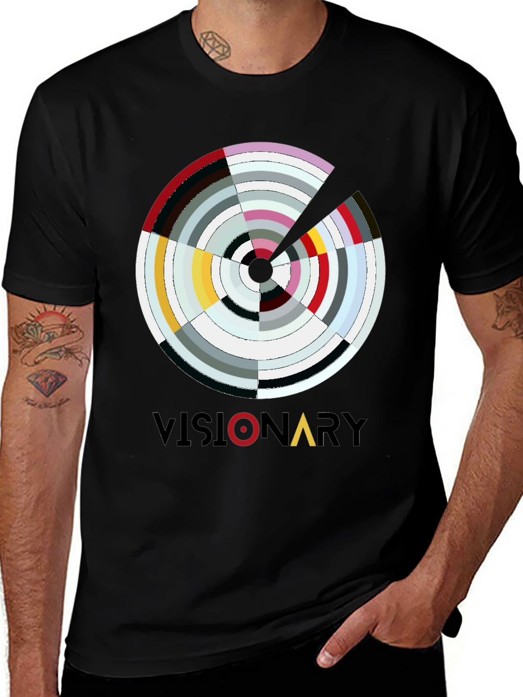 Visionary Graphic Print Mens T-Shirt