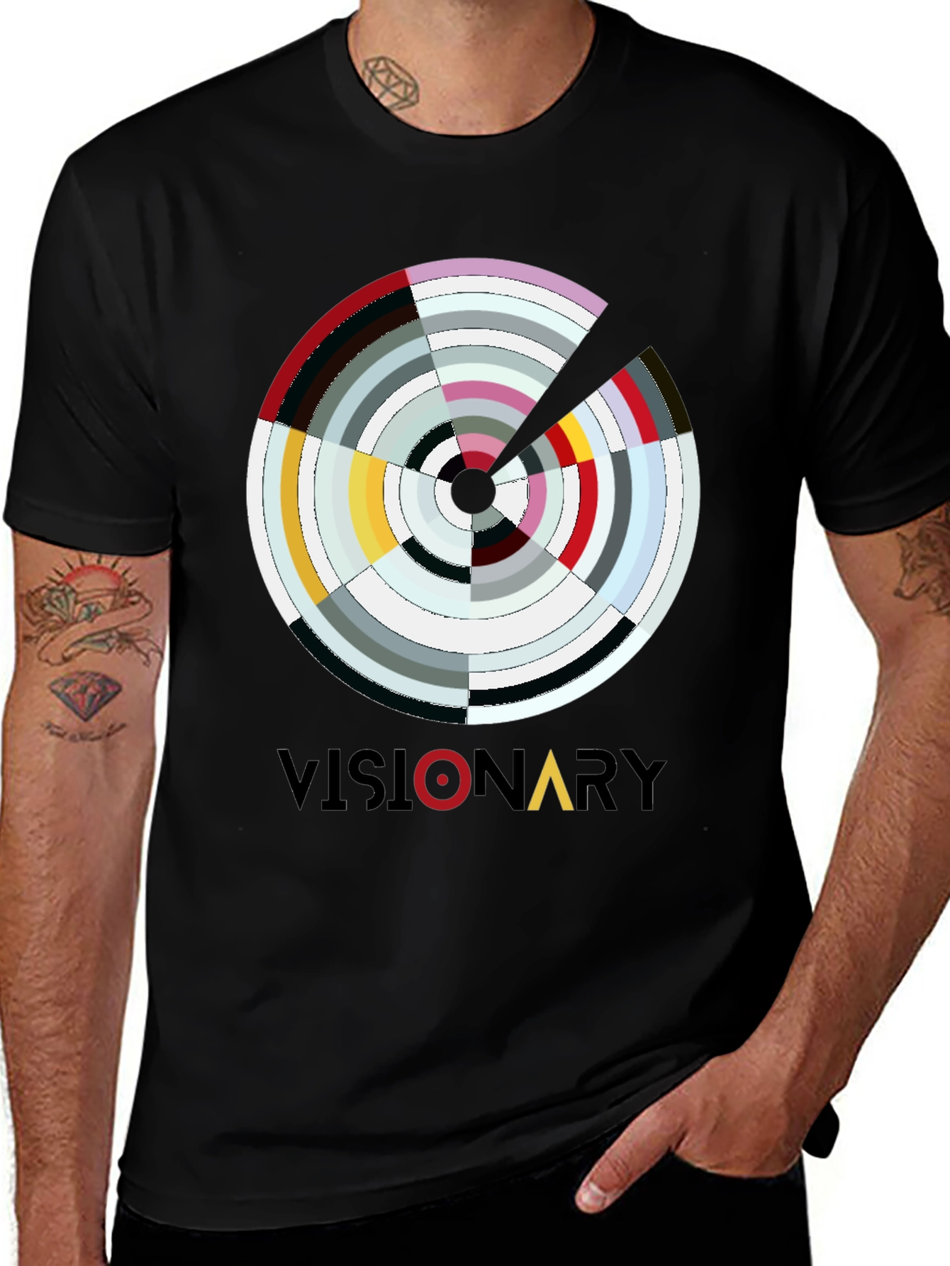Visionary Graphic Print Mens T-Shirt