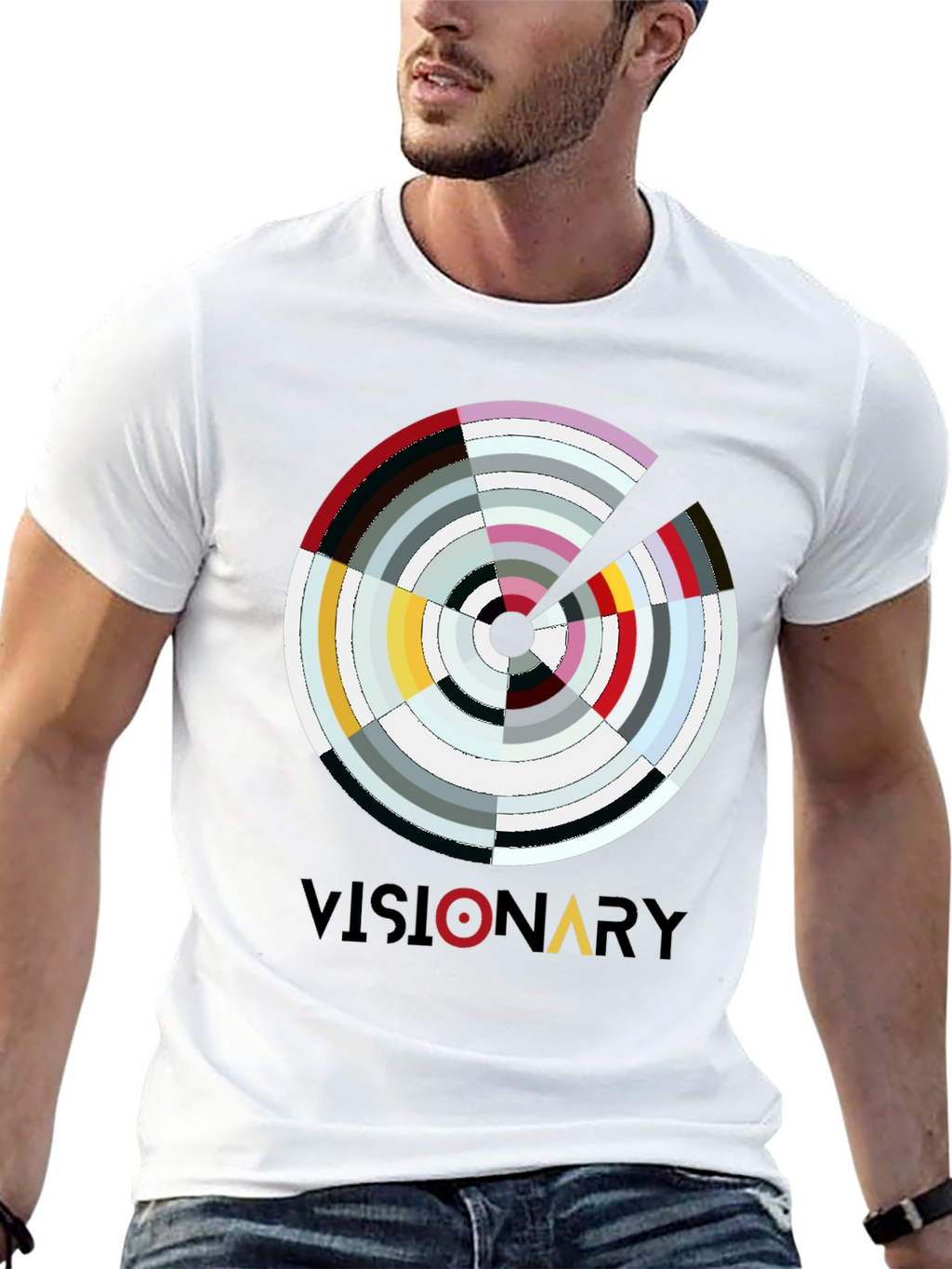 Visionary Graphic Print Mens T-Shirt