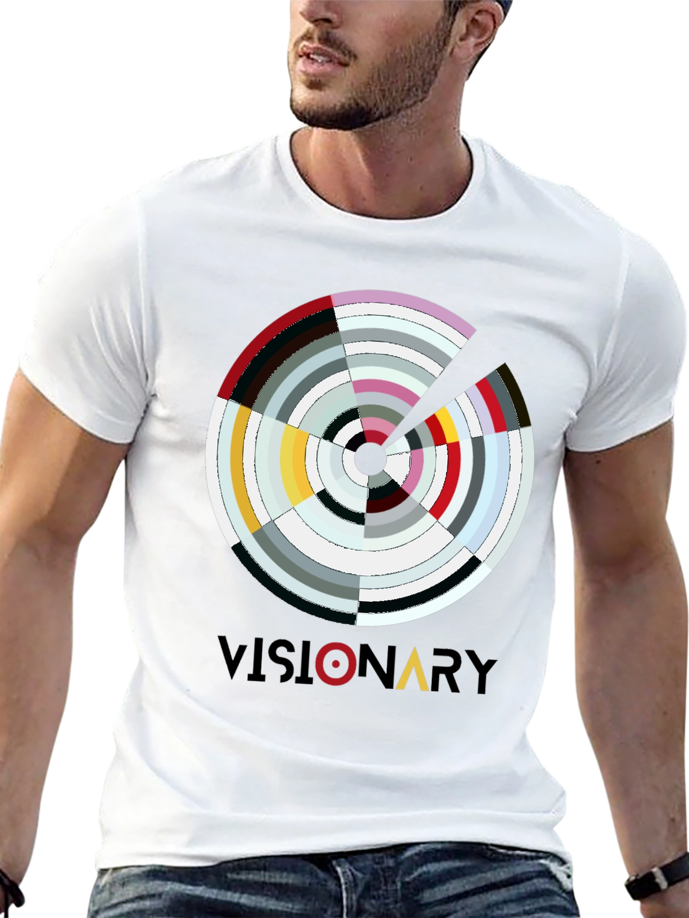 Visionary Graphic Print Mens T-Shirt