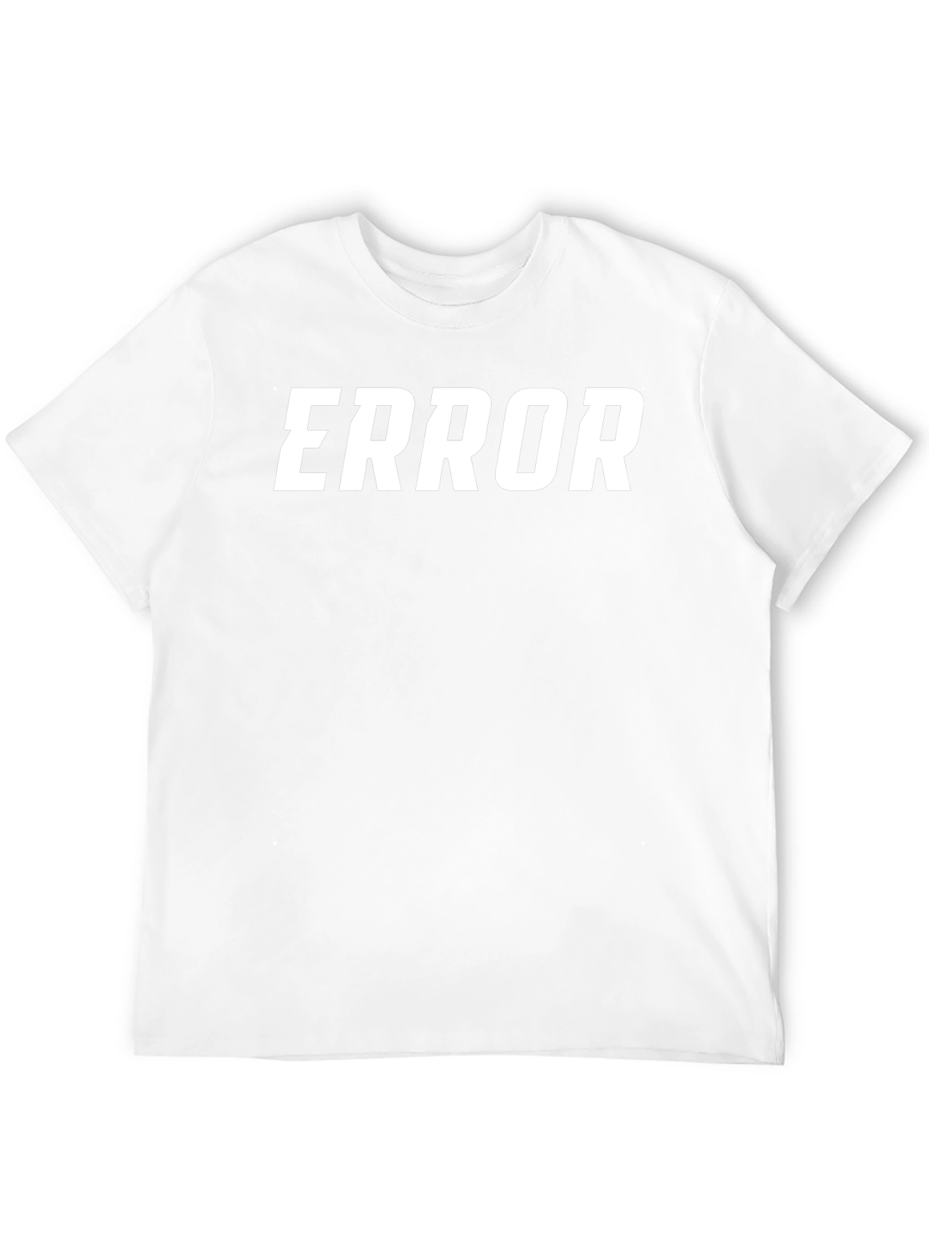 Mens Black Error Graphic T-Shirt