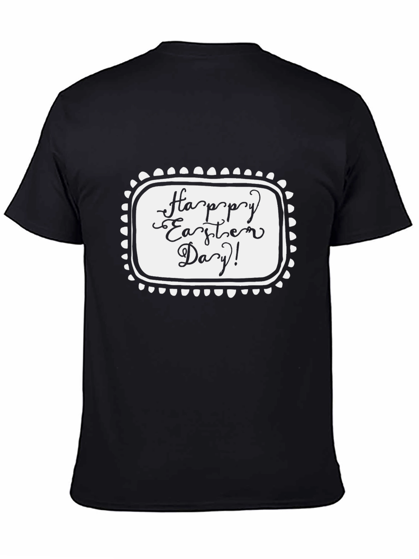 Happy Easter Day Black T-Shirt