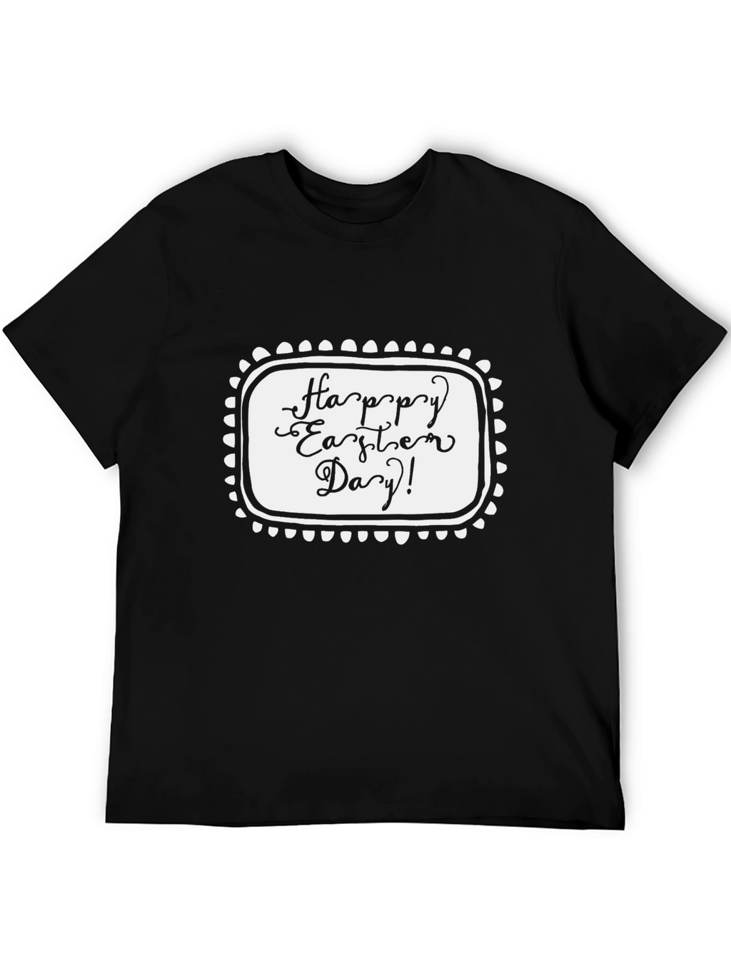 Happy Easter Day Black T-Shirt