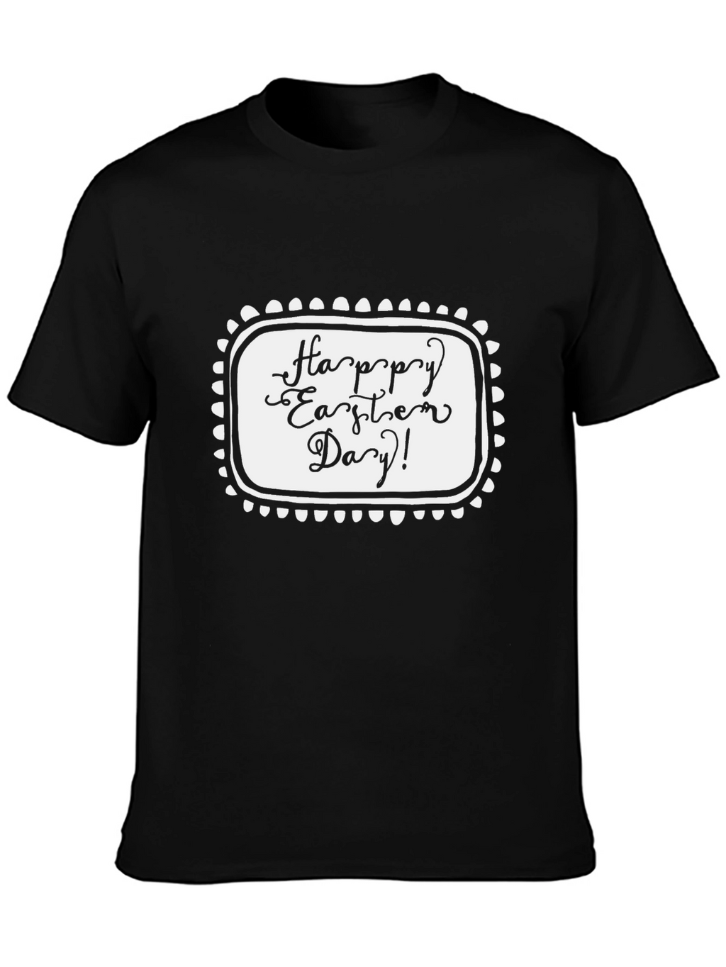 Happy Easter Day Black T-Shirt