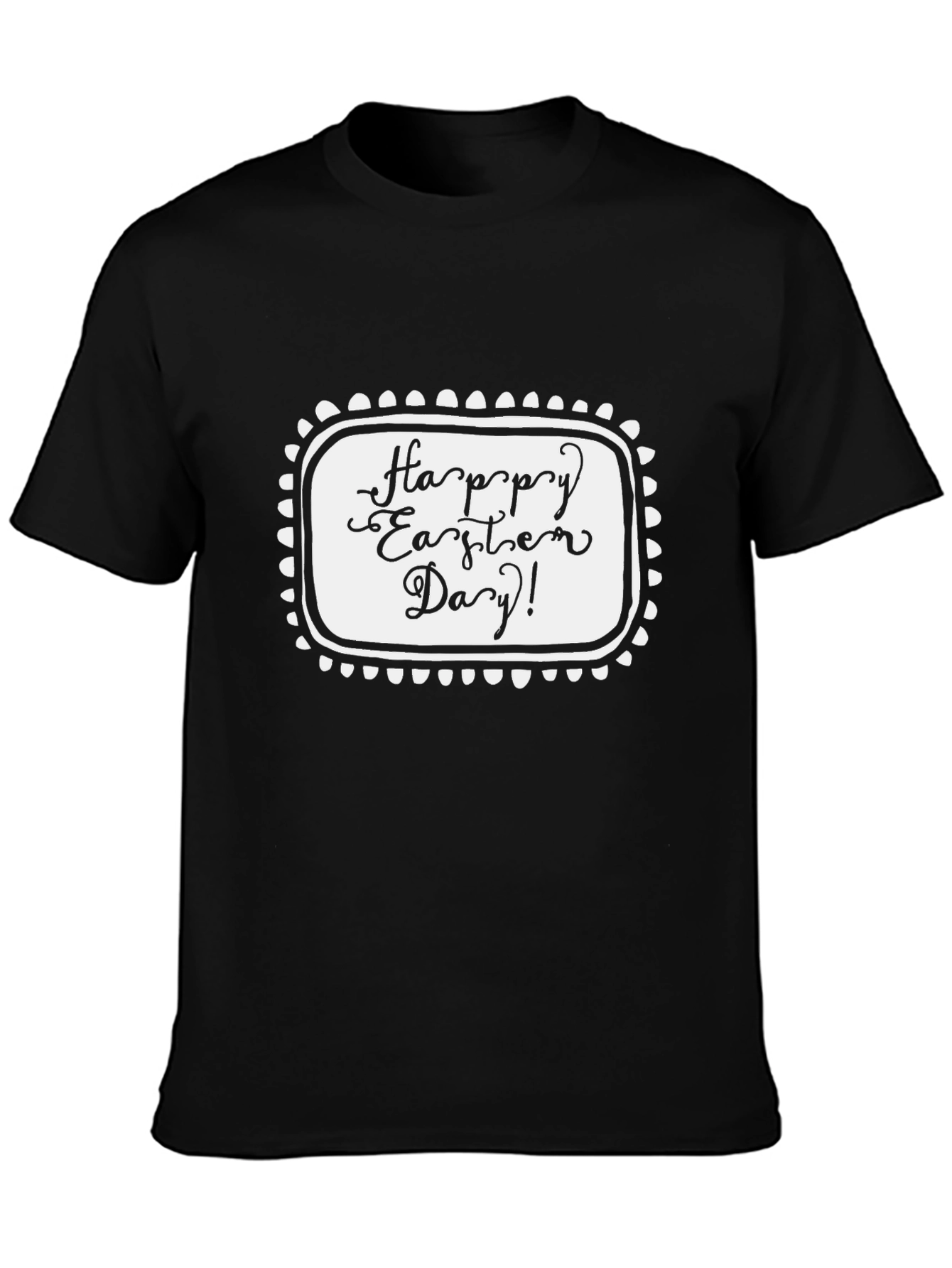 Happy Easter Day Black T-Shirt
