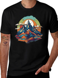 Mountain Graphic Tee - Black Unisex T-Shirt