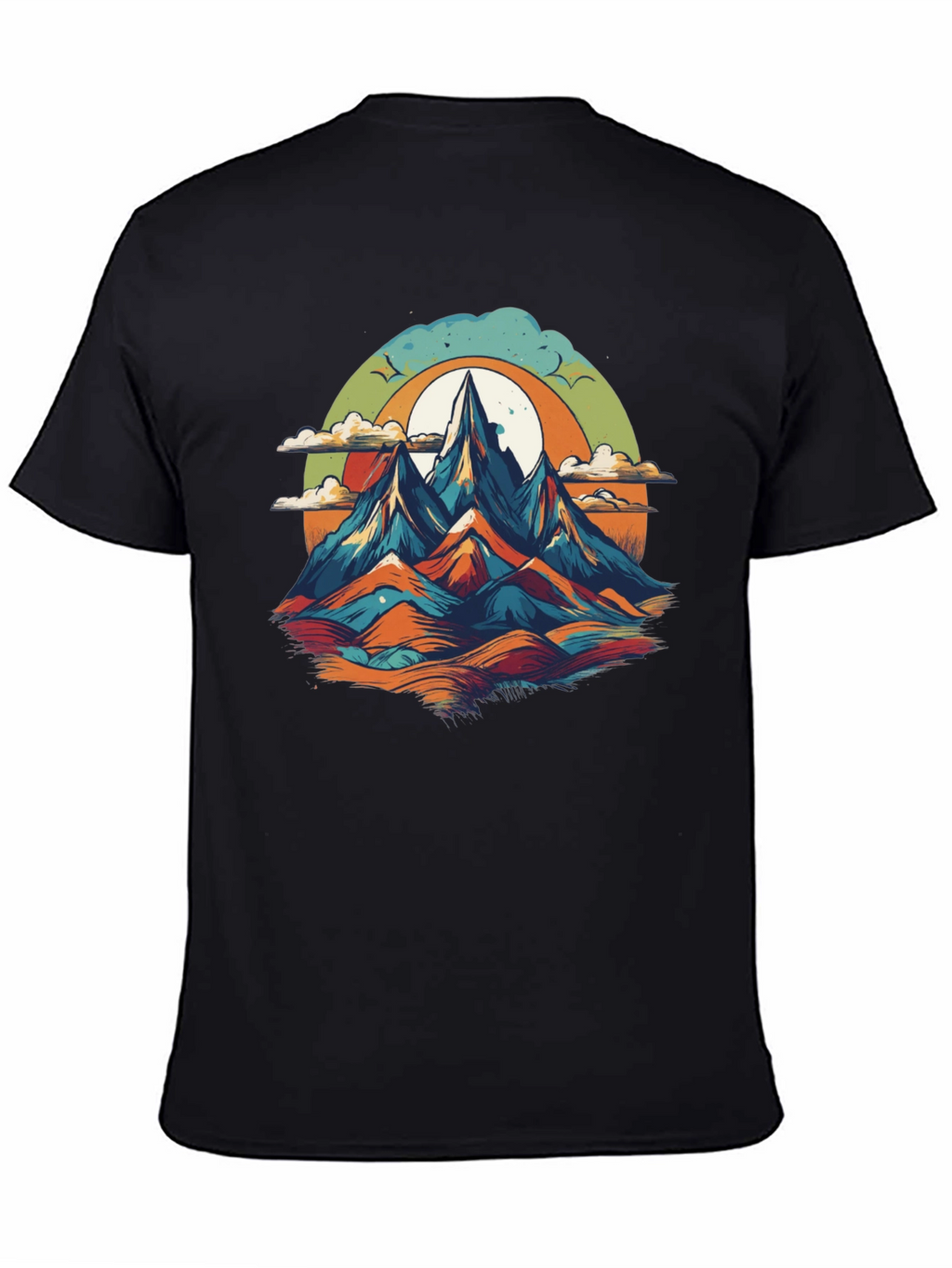 Mountain Graphic Tee - Black Unisex T-Shirt