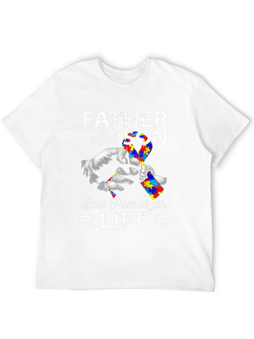 Father and Son Autism Awareness T-Shirt