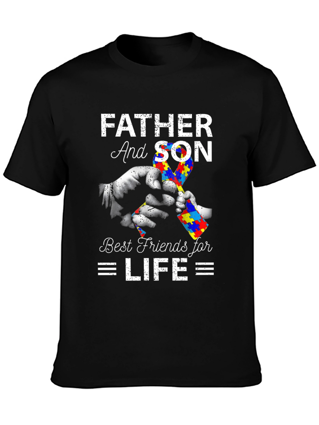Father and Son Autism Awareness T-Shirt