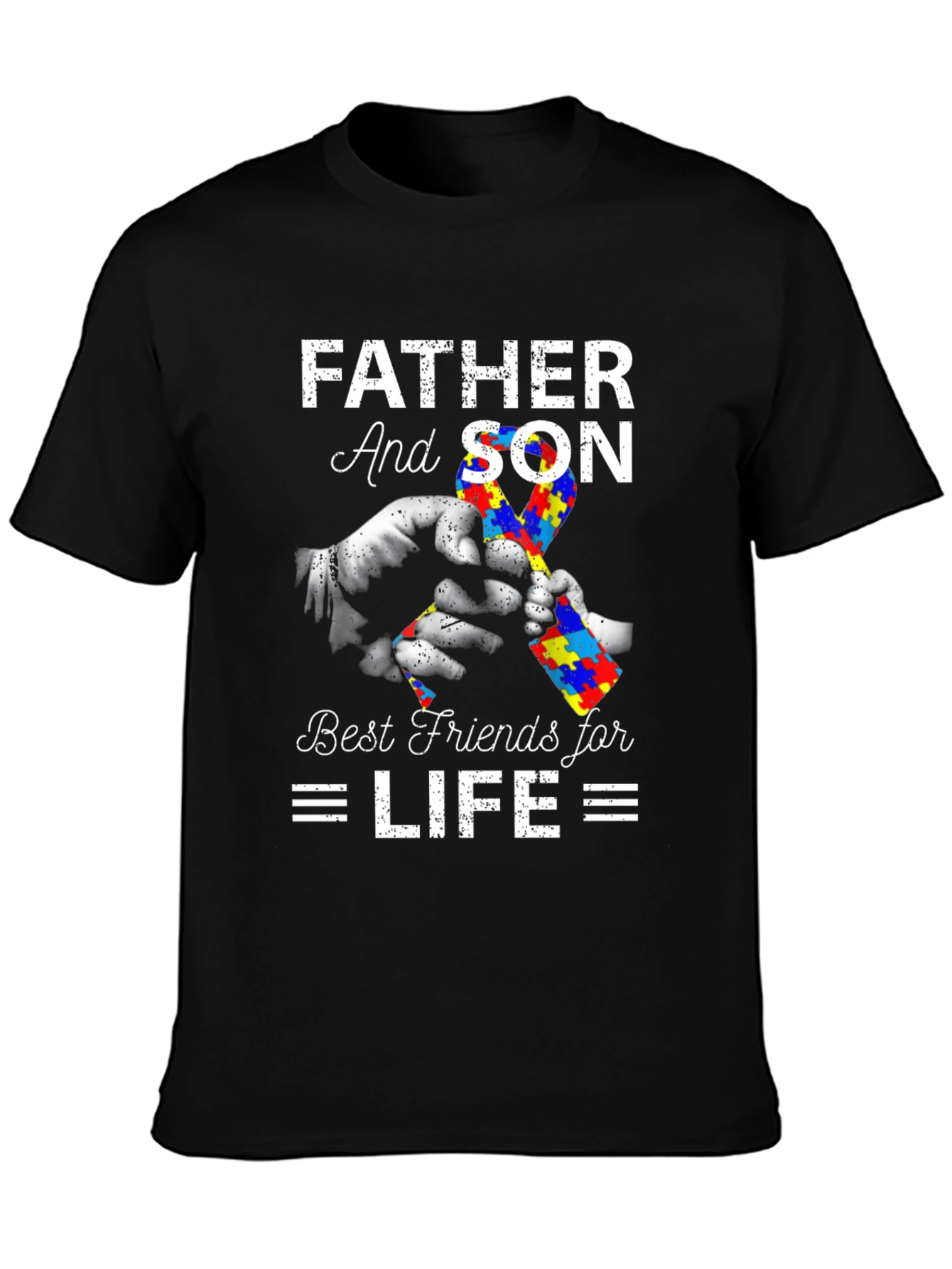 Father and Son Autism Awareness T-Shirt