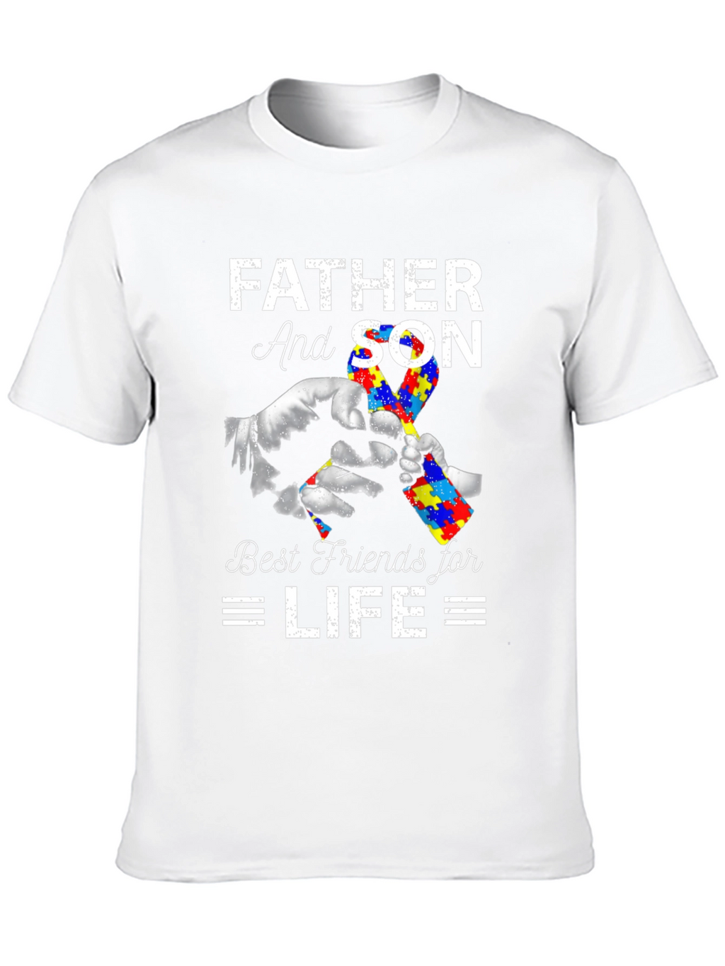 Father and Son Autism Awareness T-Shirt