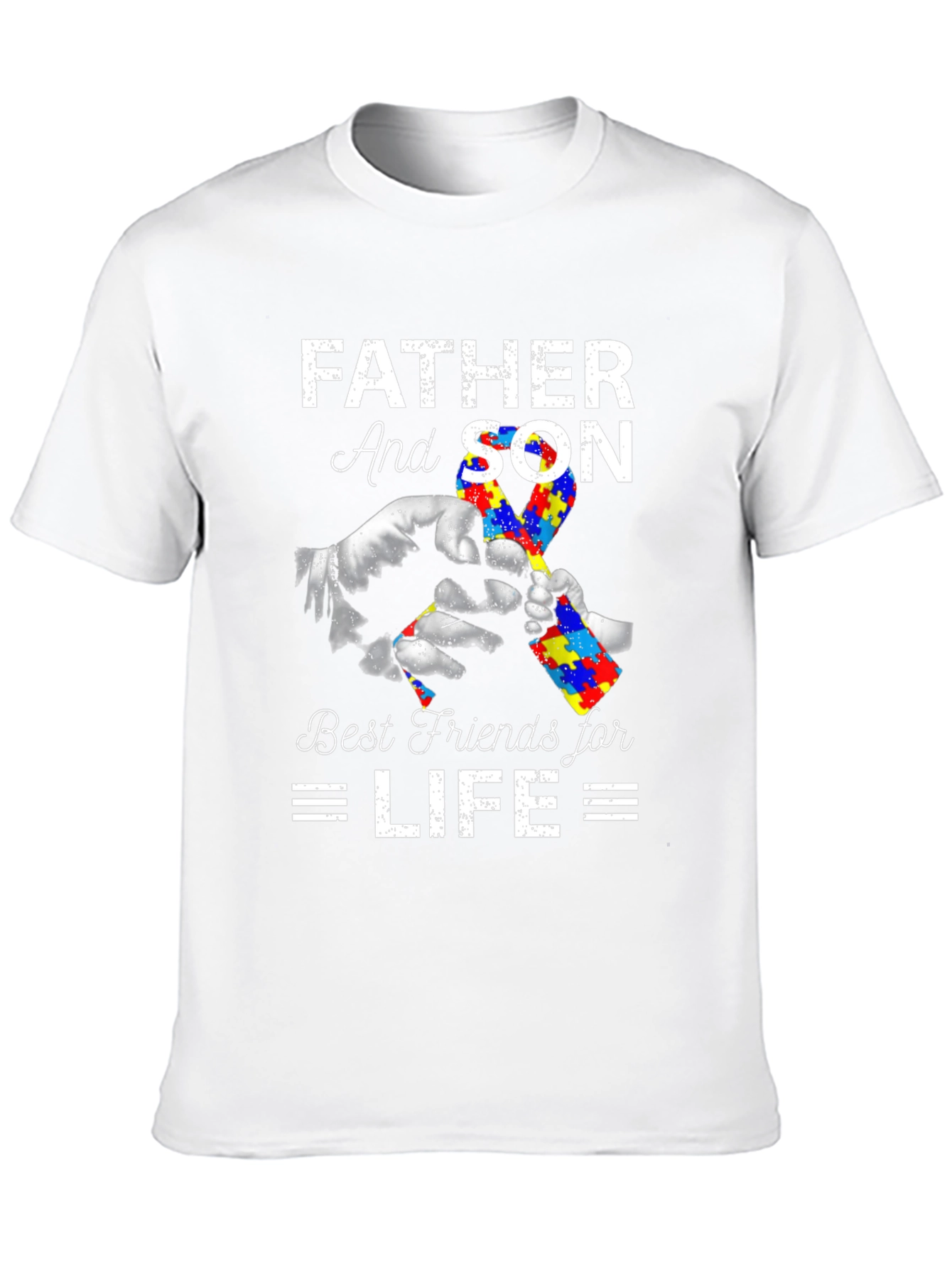 Father and Son Autism Awareness T-Shirt