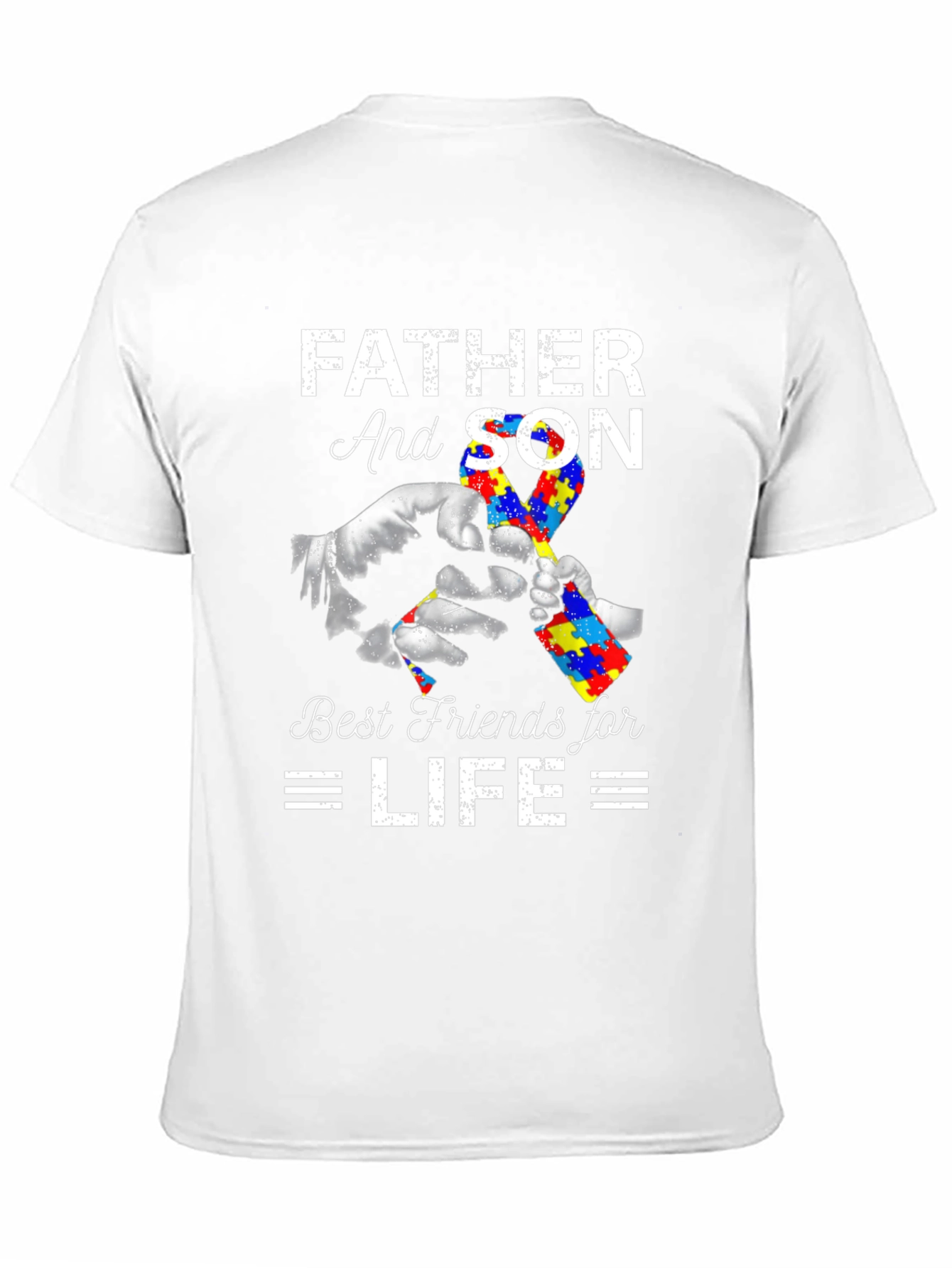 Father and Son Autism Awareness T-Shirt