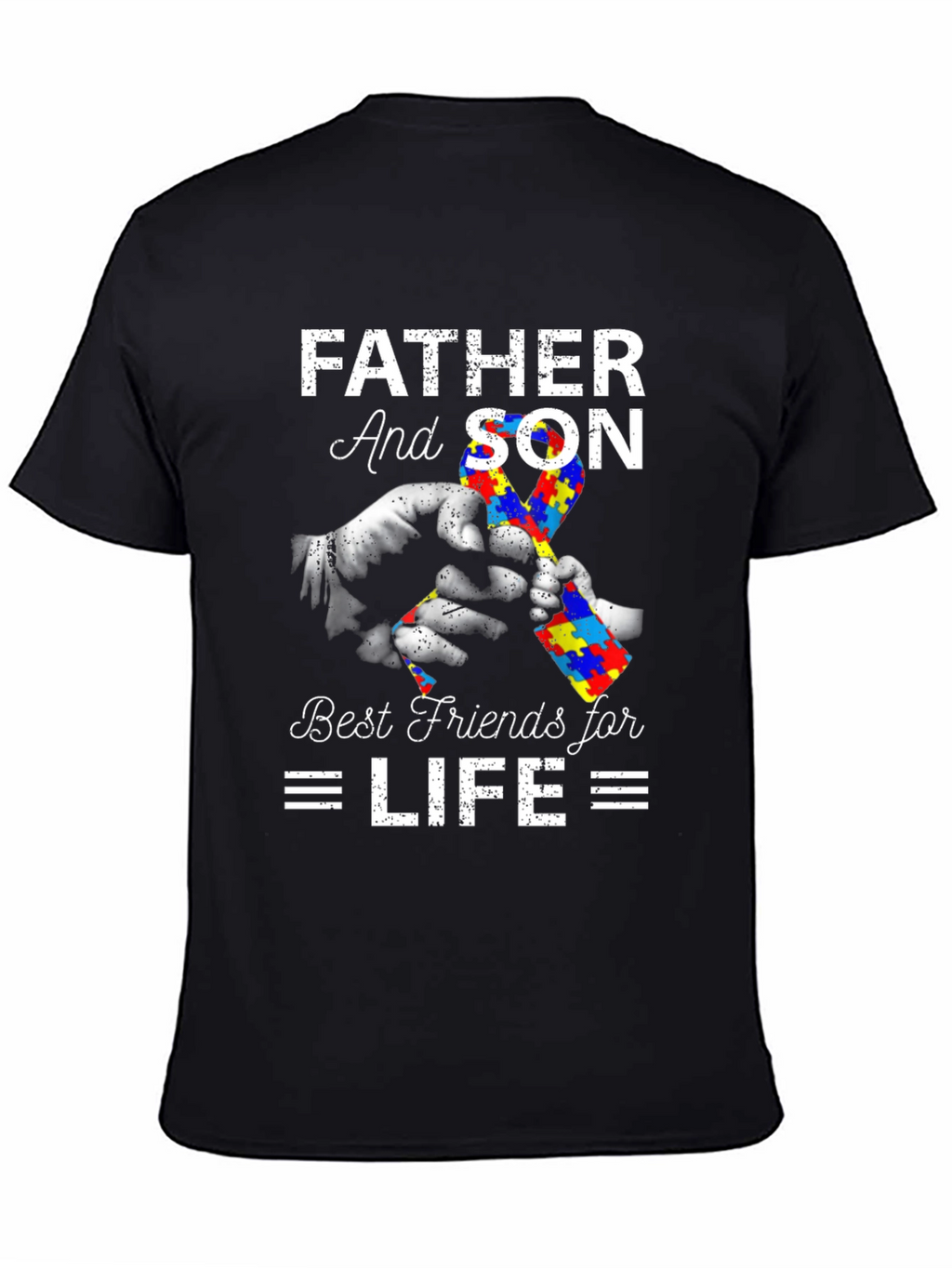 Father and Son Autism Awareness T-Shirt