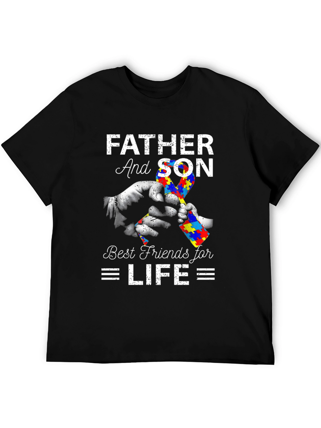 Father and Son Autism Awareness T-Shirt