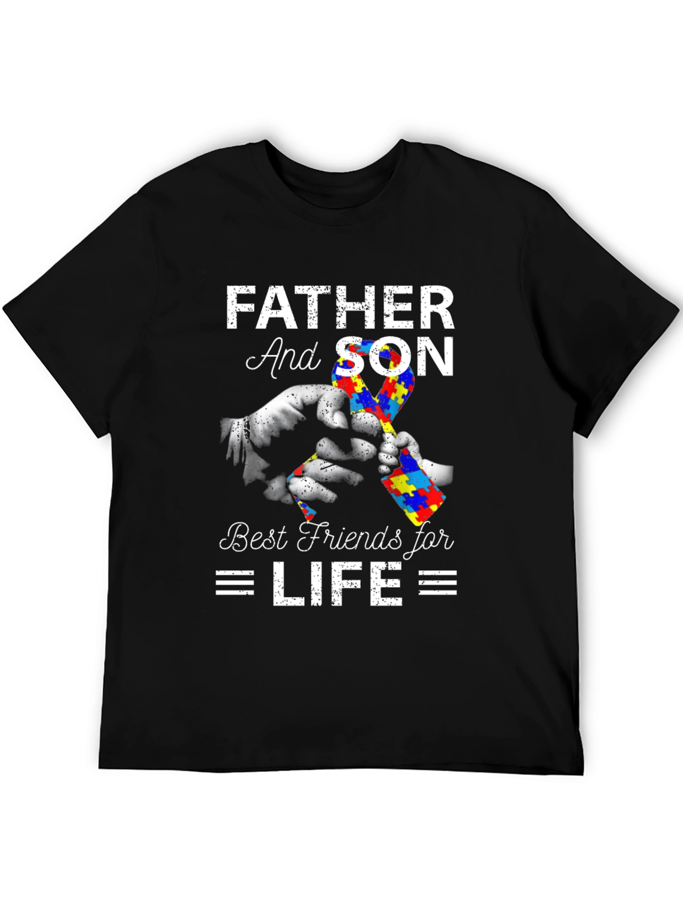 Father and Son Autism Awareness T-Shirt