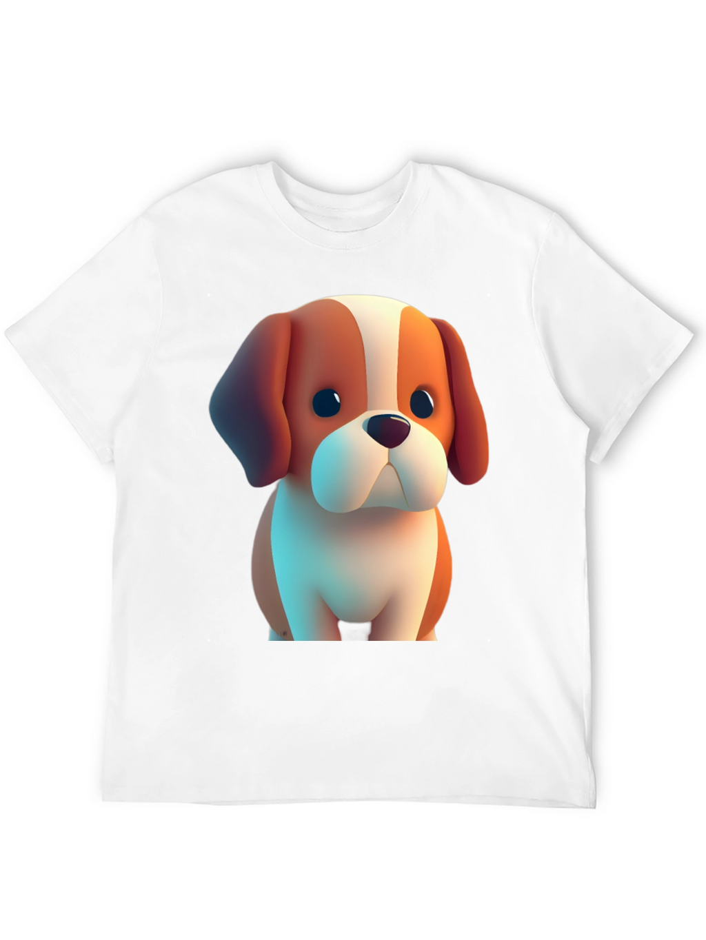 Cute Cartoon Dog T-Shirt – Fun Puppy Graphic Tee