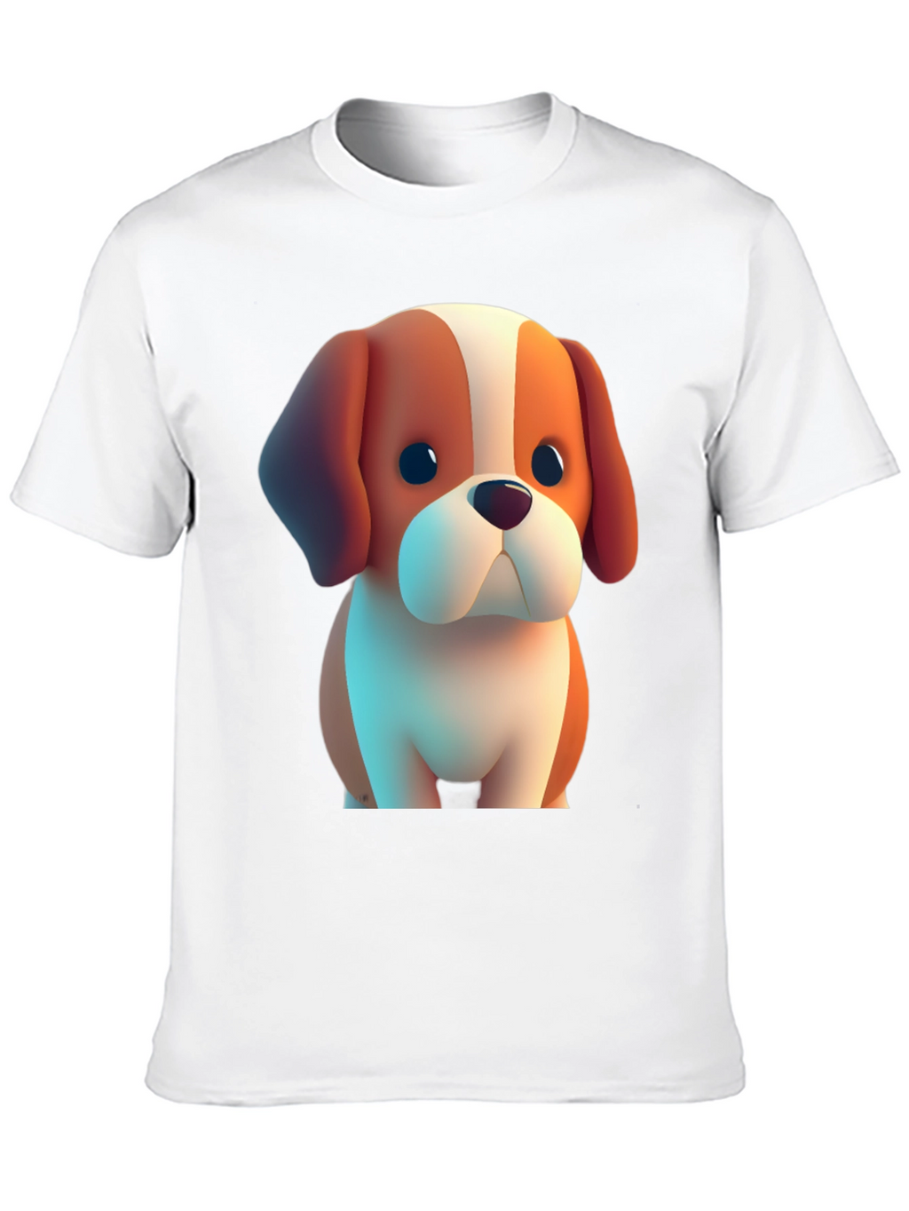 Cute Cartoon Dog T-Shirt – Fun Puppy Graphic Tee