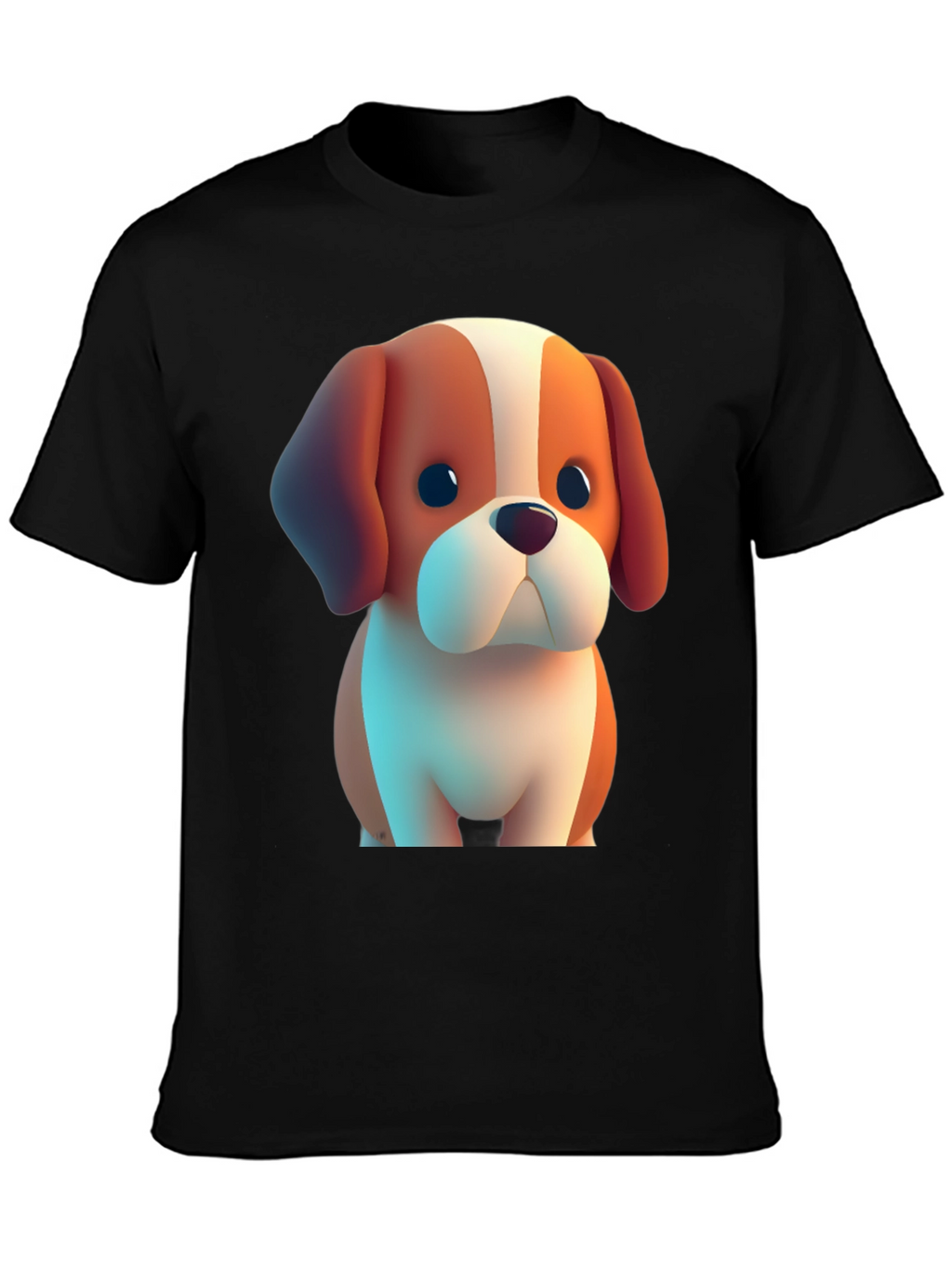 Cute Cartoon Dog T-Shirt – Fun Puppy Graphic Tee