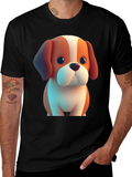 Cute Cartoon Dog T-Shirt – Fun Puppy Graphic Tee