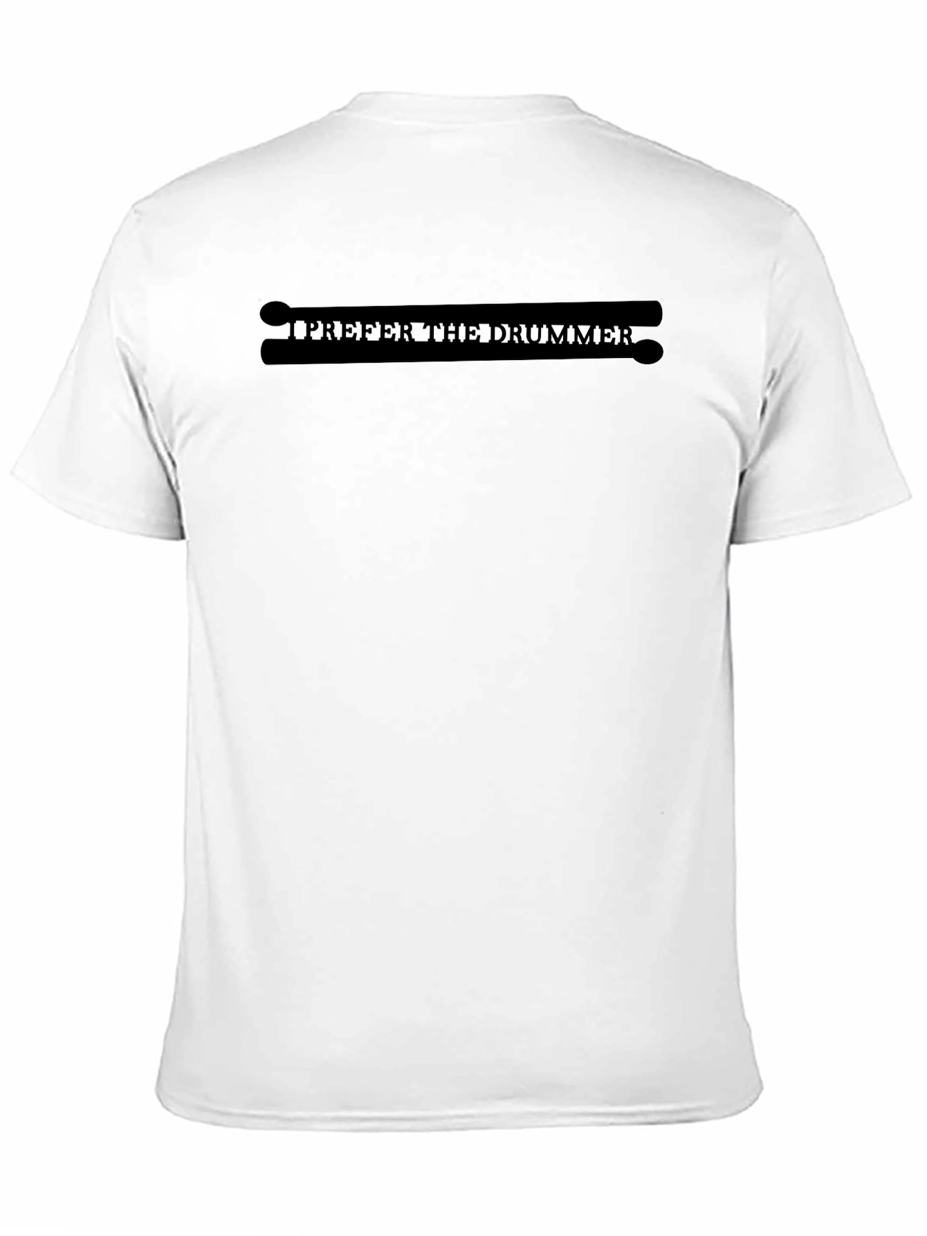 I Prefer the Drummer Black Graphic Tee