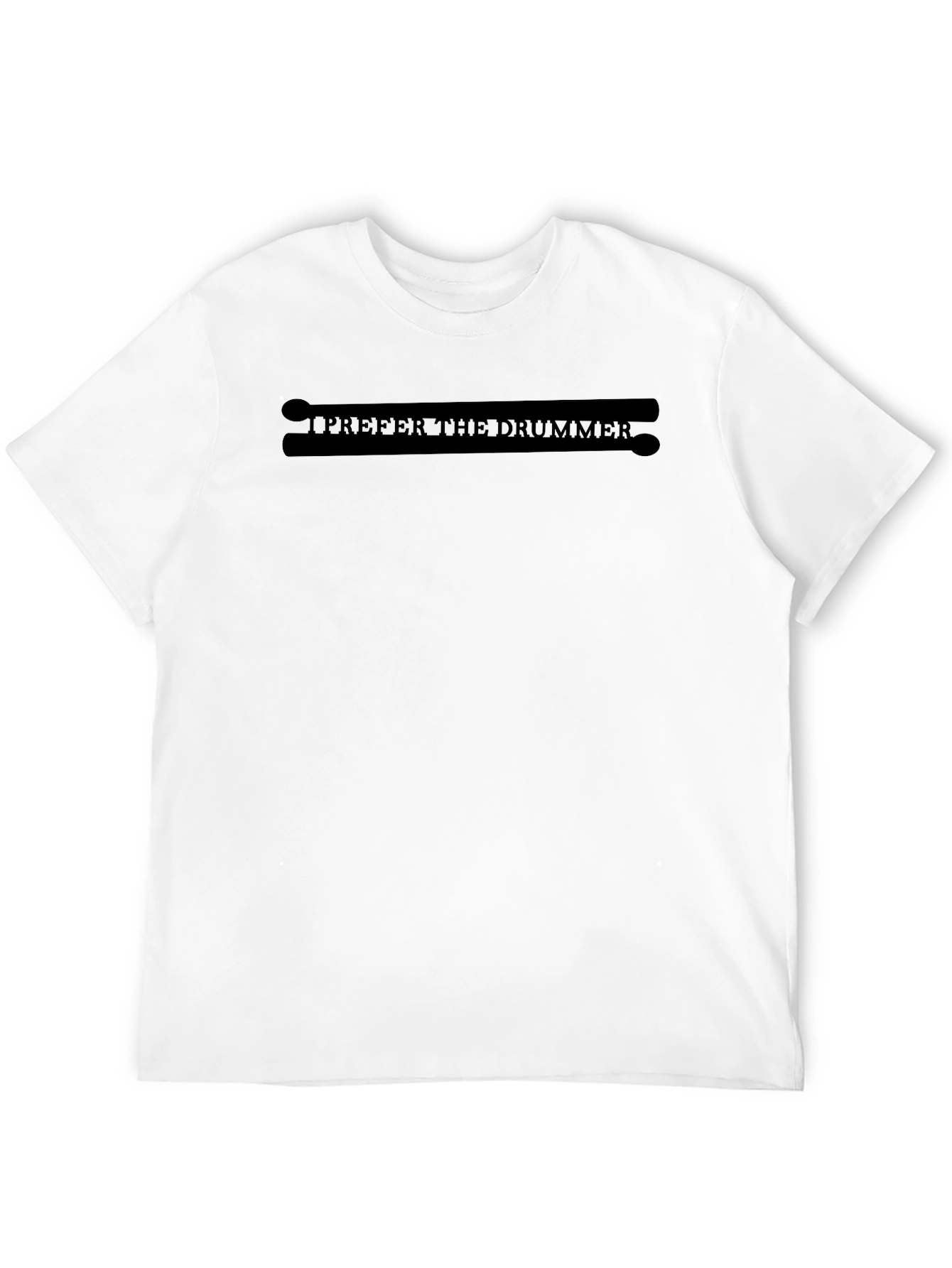 I Prefer the Drummer Black Graphic Tee