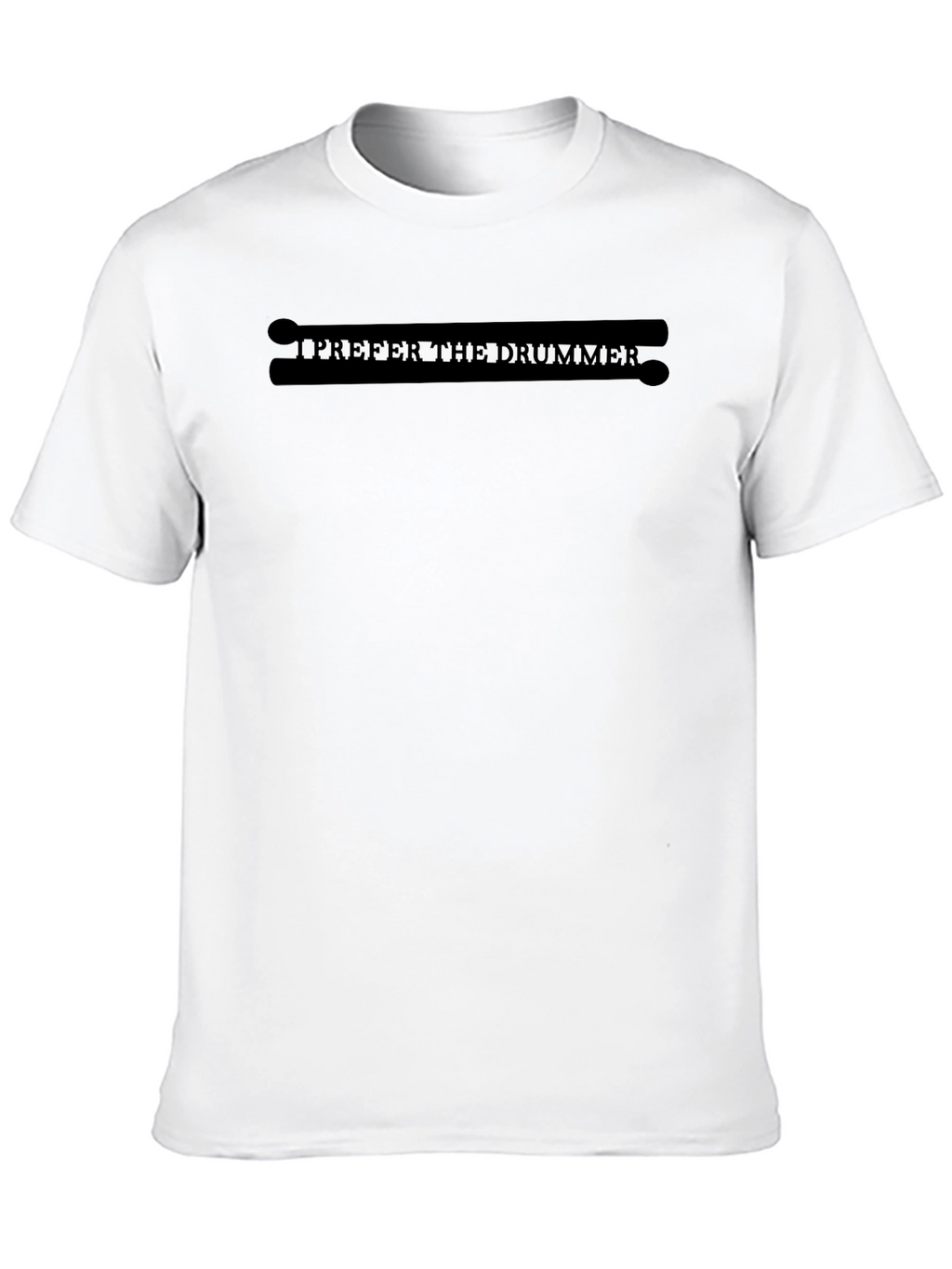 I Prefer the Drummer Black Graphic Tee