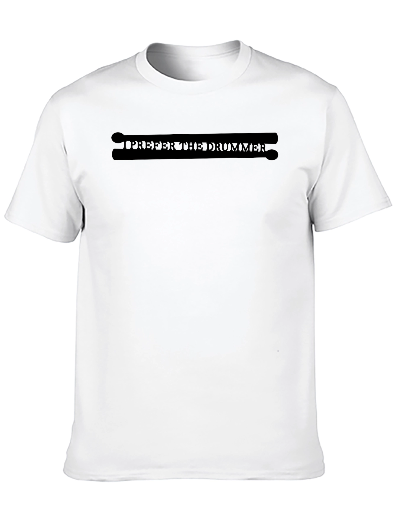 I Prefer the Drummer Black Graphic Tee