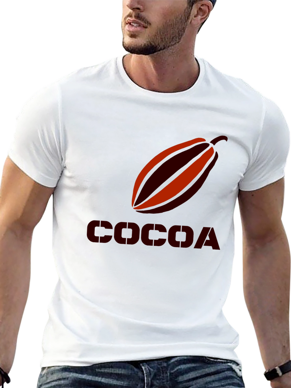 Cocoa Bean Graphic Tee - Black Casual Shirt