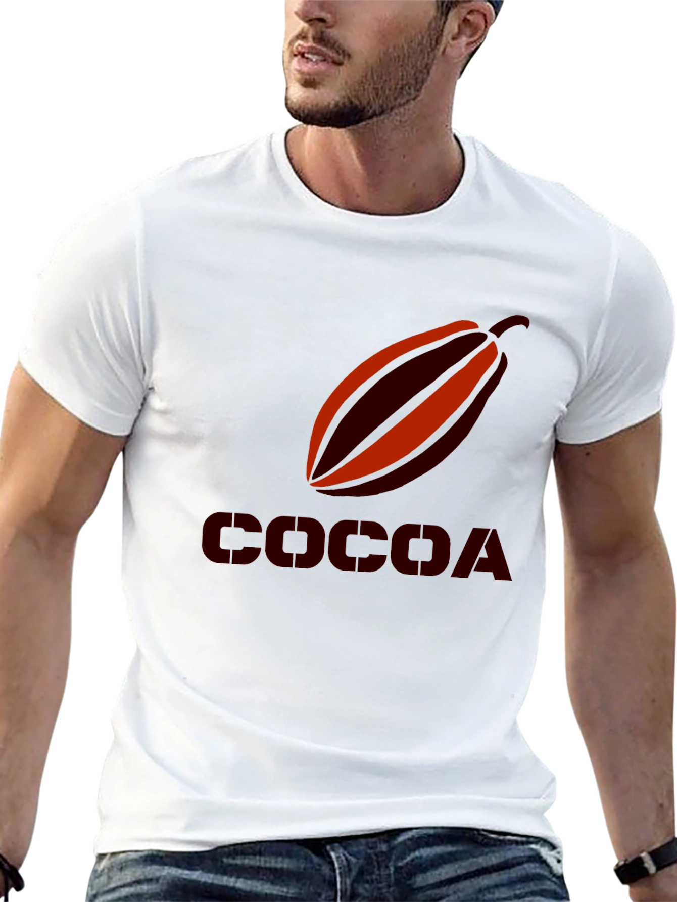 Cocoa Bean Graphic Tee - Black Casual Shirt