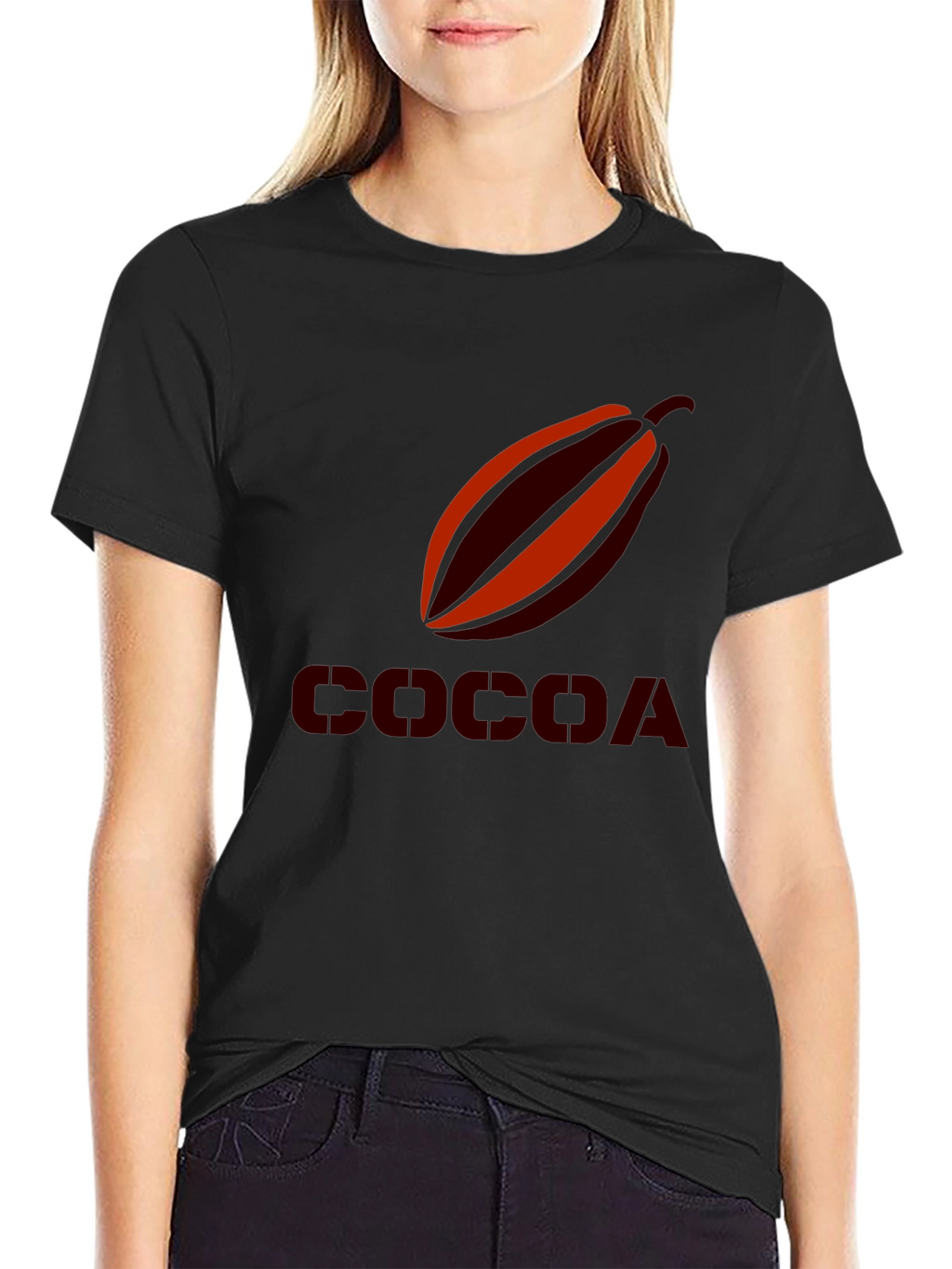 Cocoa Bean Graphic Tee - Black Casual Shirt