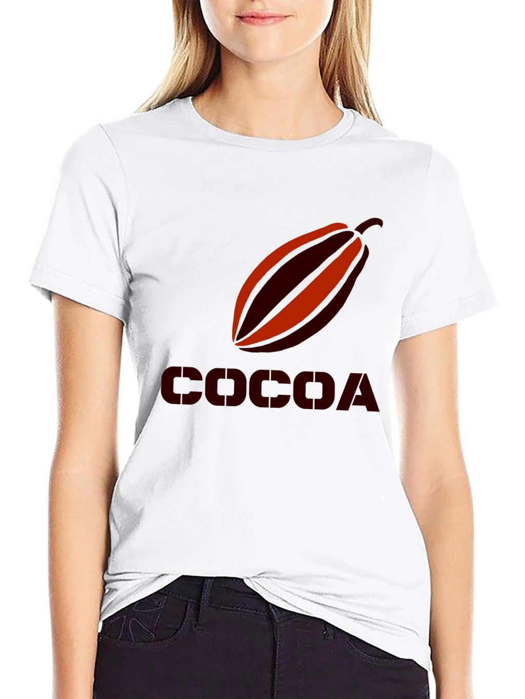 Cocoa Bean Graphic Tee - Black Casual Shirt