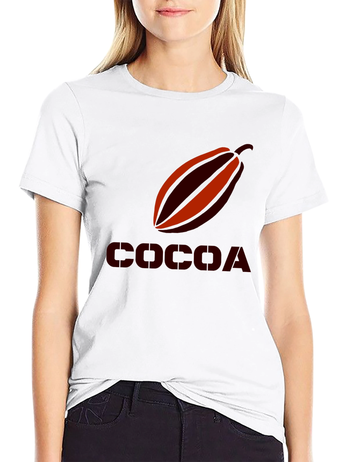 Cocoa Bean Graphic Tee - Black Casual Shirt