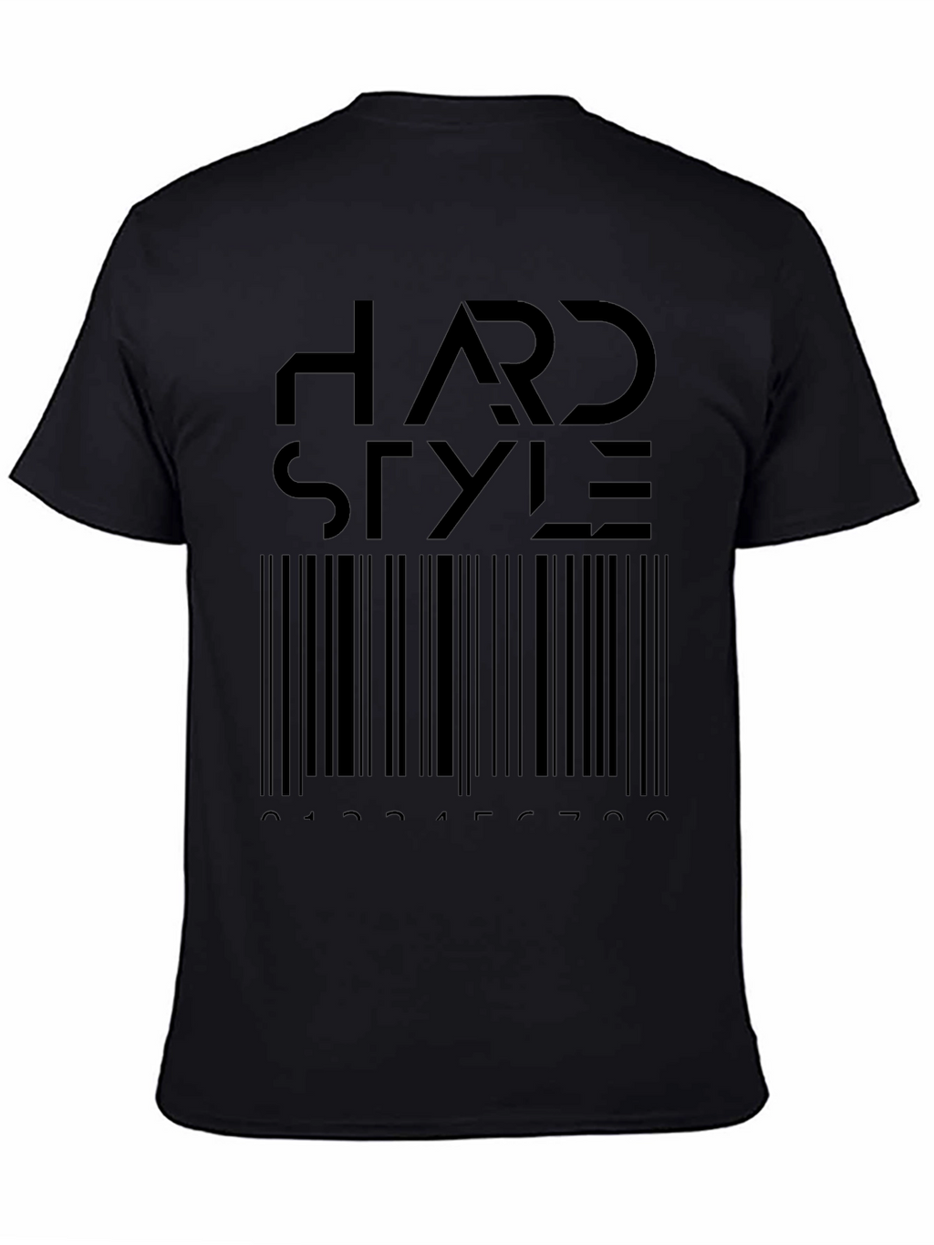 Hardstyle Barcode T-Shirt - Black Graphic Tee