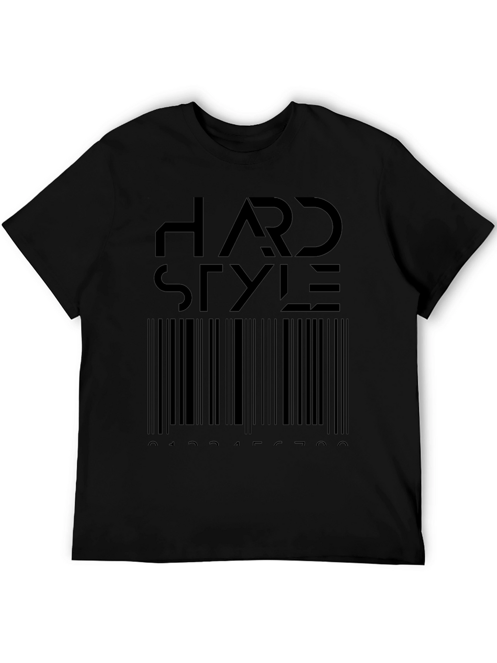Hardstyle Barcode T-Shirt - Black Graphic Tee