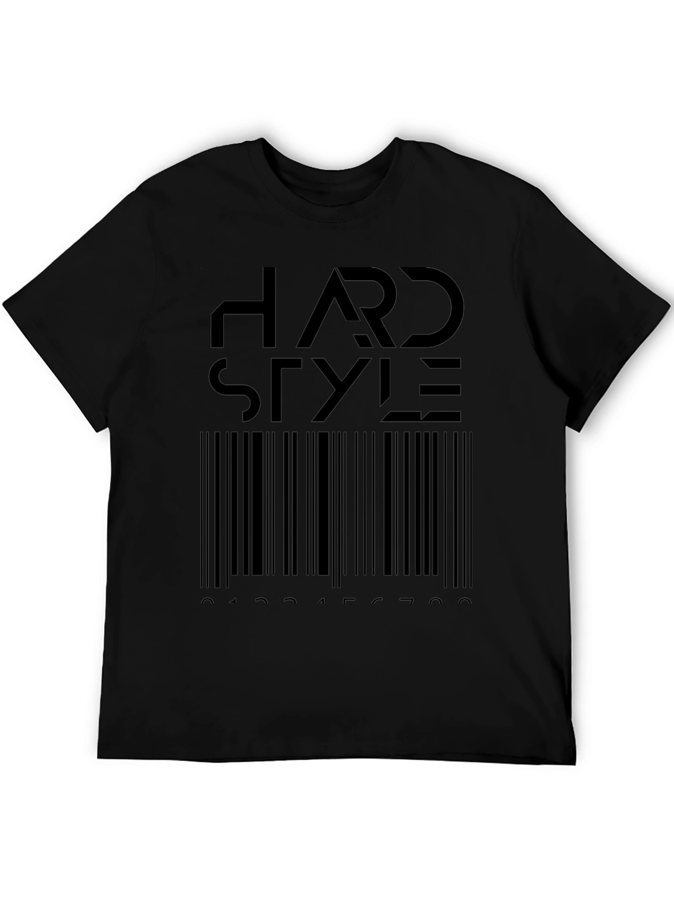 Hardstyle Barcode T-Shirt - Black Graphic Tee