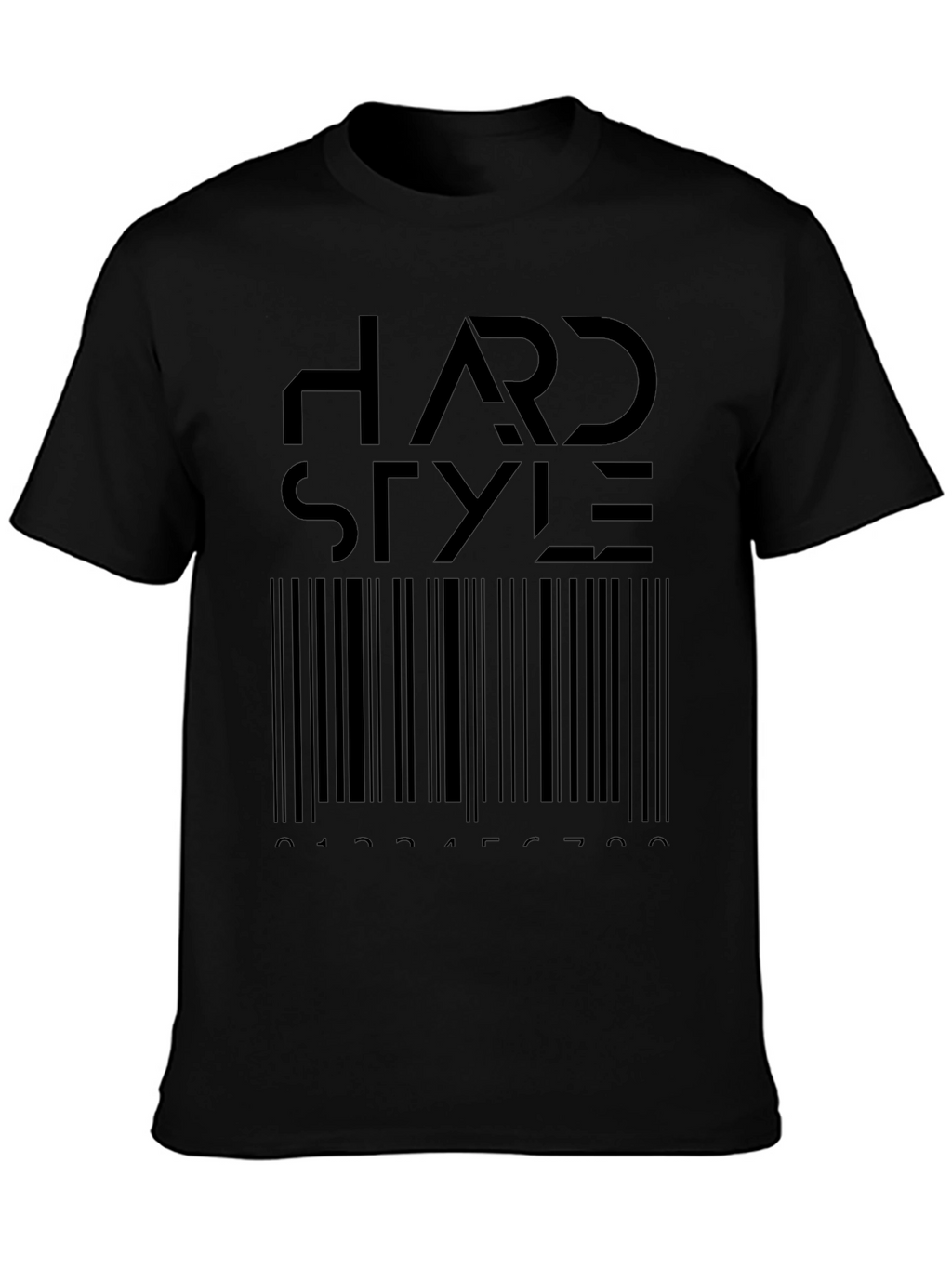 Hardstyle Barcode T-Shirt - Black Graphic Tee