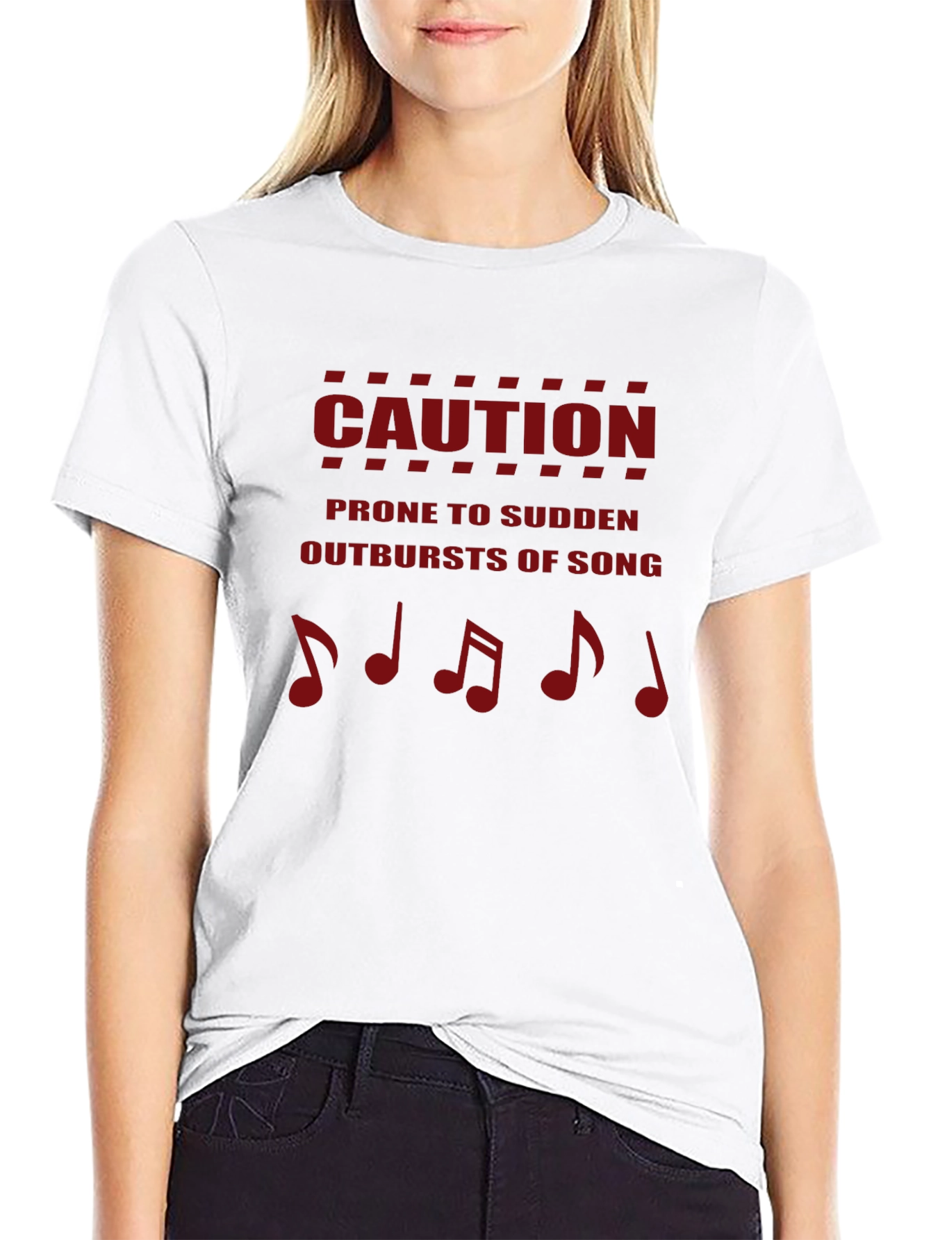 Caution Outbursts of Song Mens T-Shirt